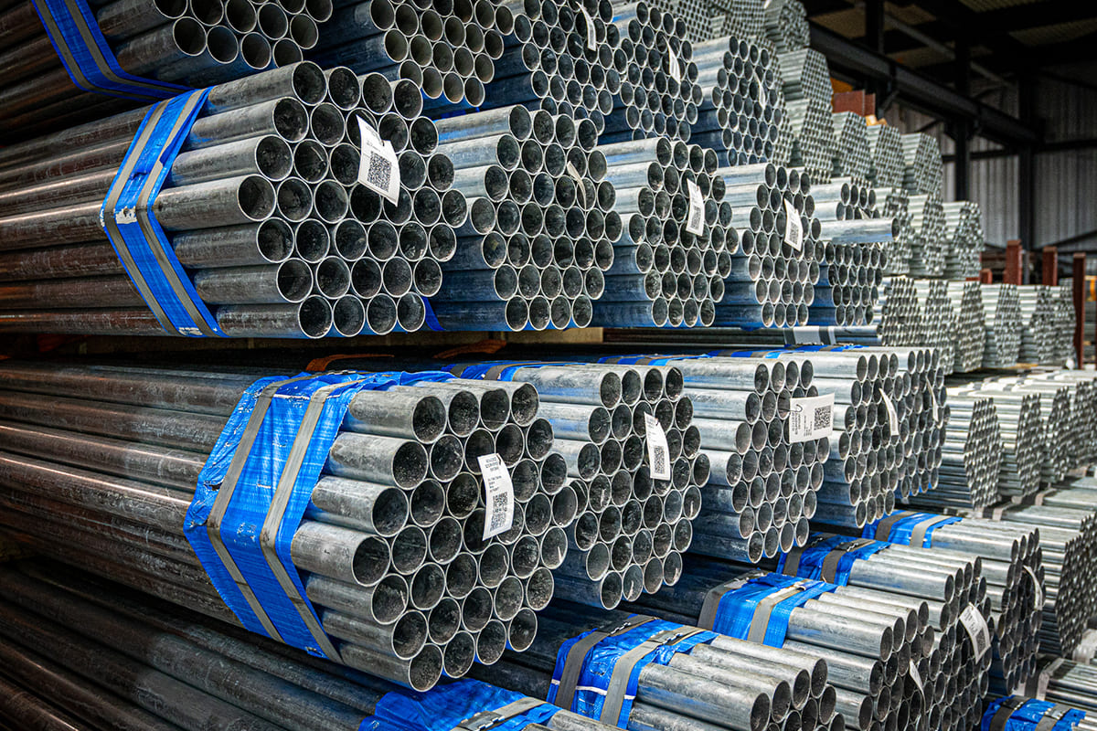 Galvanized pipes in Moerdijk